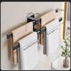 ELZEM Rotating Towel Rack Towel Rack Bathroom Kitchen Towel Bar,Towel Holder Wall Mount Polished Finish for Kitchens,Bathrooms,and Swimming Pools (Color : White, Size : 50cm) view 2