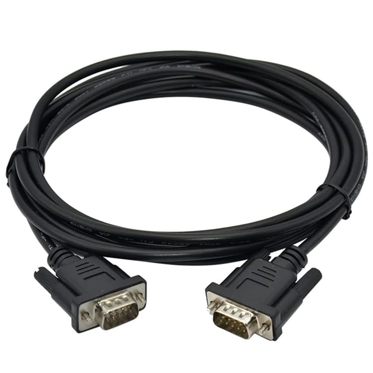 Applicable MT6000i-S7200 PLC Cable Touch Screen MT6000 Series Connect S7200 Series Download Cable Black : 3 Meters