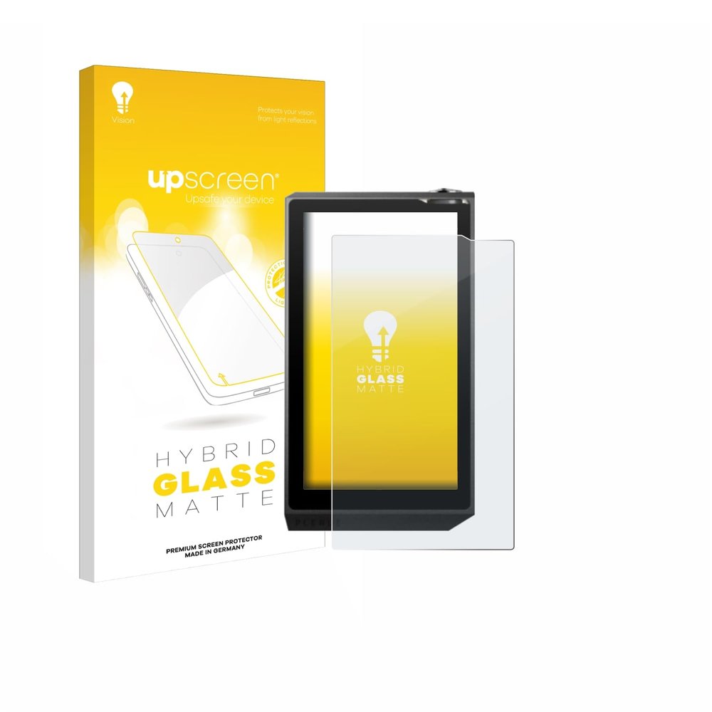 upscreen Matte Screen Protector Glass Film compatible with Cowon Plenue R2 - Anti-Glare, Anti-Fingerprint, 9H Glass Protection
