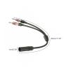 BEUTEE 30cm Car AM FM Antenna Splitter Y-Adapter 2 Male 1 Female Extension Cable view 2
