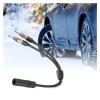 BEUTEE 30cm Car AM FM Antenna Splitter Y-Adapter 2 Male 1 Female Extension Cable view 4