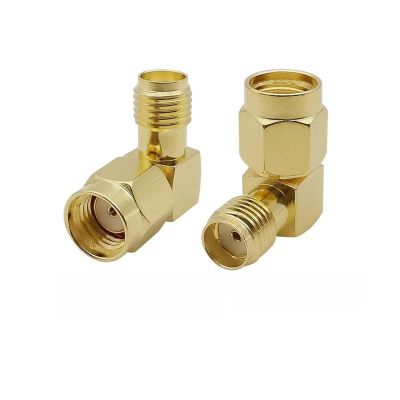 1Pcs SMA Connector Male Female RP-SMA pl;/UG Jack R/F Coax Adapter Connector Straight Right Angle T-Type Splitter Gold-Plated Brass(K 1Pcs)