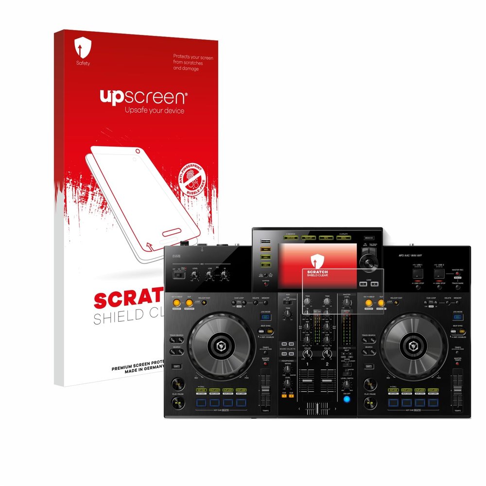 upscreen Scratch Shield Screen Protector compatible with Pioneer XDJ -RR - HD-Clear, Anti-Fingerprint