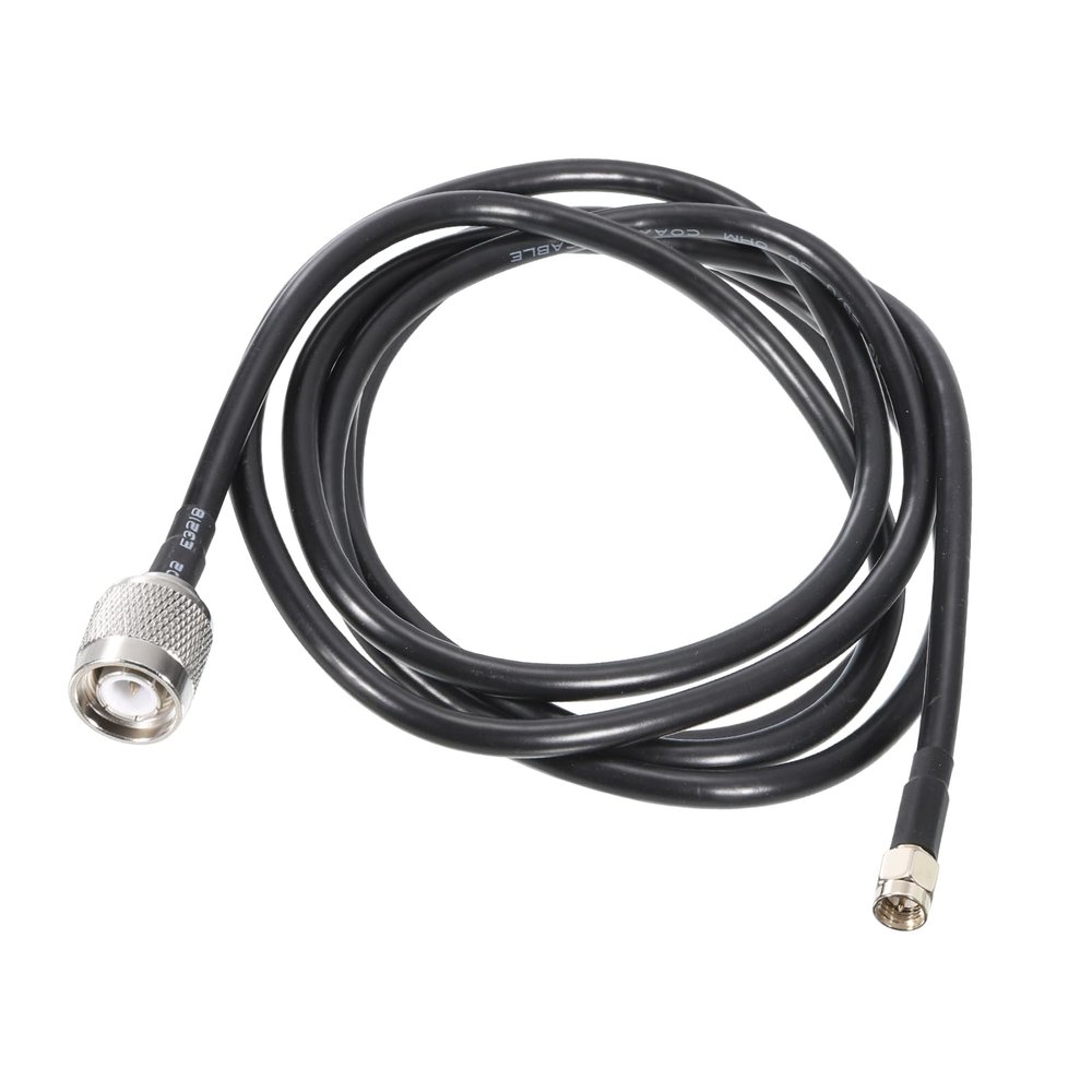 MECCANIXITY 1Pcs 6.5FT RG58 Coaxial Cables SMA Male to TNC Male Low Loss RF Coaxial Cable Black for CB,Amateur,Two-Way Radio,SWR Meter,Antenna,Walkie