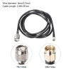 MECCANIXITY 1Pcs 6.5FT RG58 Coaxial Cables SMA Male to TNC Male Low Loss RF Coaxial Cable Black for CB,Amateur,Two-Way Radio,SWR Meter,Antenna,Walkie view 2