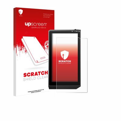 upscreen Scratch Shield Screen Protector compatible with Cowon Plenue R2 - HD-Clear, Anti-Fingerprint