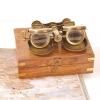 ESRADA Antique Marine Victorian Binoculars Handmade 1857 Brass Binocular Waterproof Fogproof for Concerts, Hunting and Sport Games view 4
