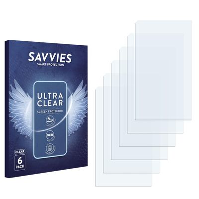 Savvies Screen Protector Compatible with Cowon Plenue 2 Protection Film Clear 6-Pack