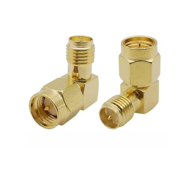 1Pcs SMA Connector Male Female RP-SMA pl;/UG Jack R/F Coax Adapter Connector Straight Right Angle T-Type Splitter Gold-Plated Brass(L 1Pcs)