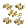 1Pcs SMA Connector Male Female RP-SMA pl;/UG Jack R/F Coax Adapter Connector Straight Right Angle T-Type Splitter Gold-Plated Brass(L 1Pcs) view 3