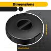 Copkim 9 Pcs Winder Retractable Charging Cord Winder Flexible Charging Cord Organizer Black Portable Charger Management Headphone Earbud Cable Organizer for USB Travel Organization Storage view 2