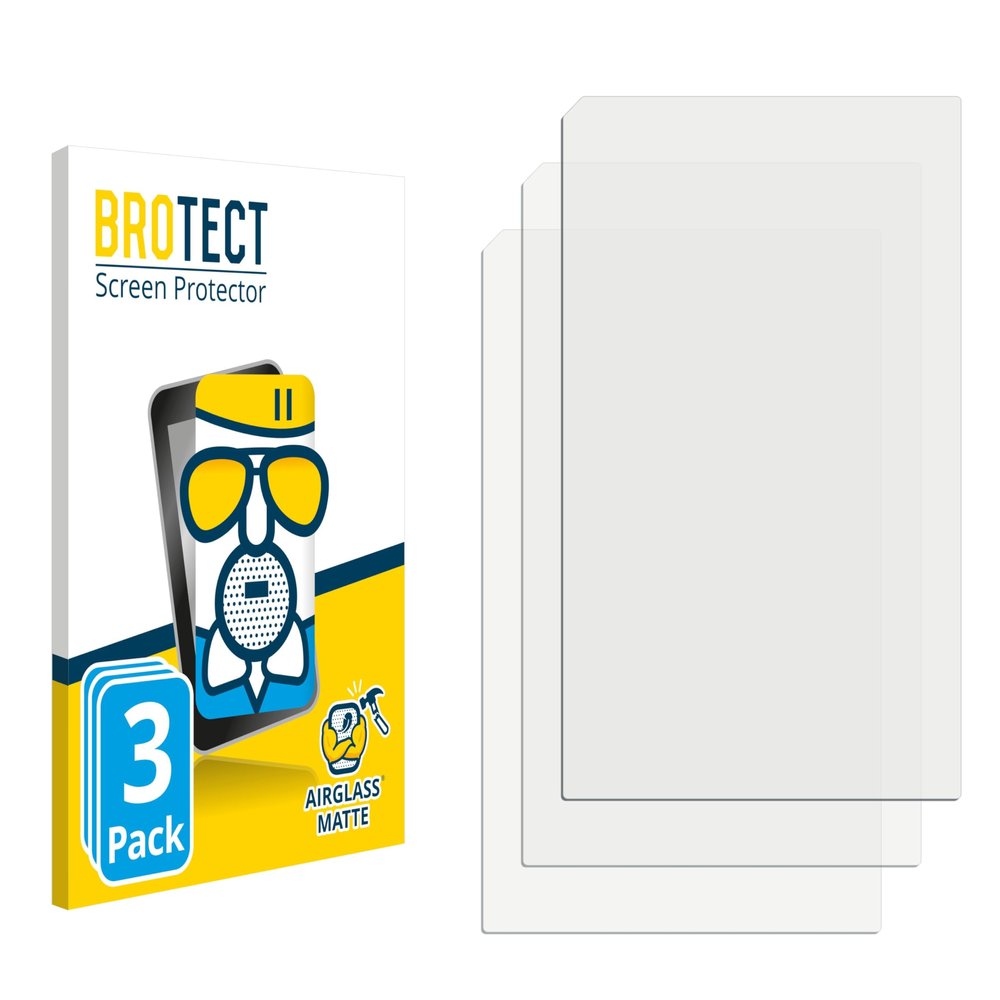BROTECT Anti-Glare Glass Screen Protector Matte Compatible with Cowon Plenue 2 (3 Pack) - Anti-Scratch 9H Protection Film