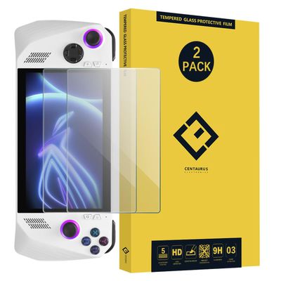 XINXUSONG 2Pcs ROG Ally Screen Protector, Anti-Scratch 9H HD Clear No-Bubble Tempered Glass Screen Protector Protective Film For A S U S ROG Ally