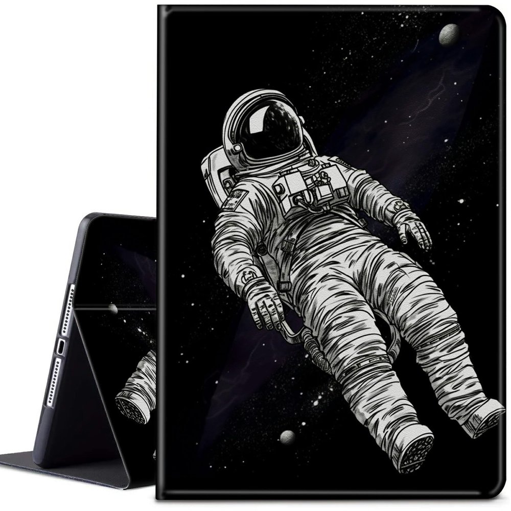 CGFGHHUY for Microsoft Surface Pro 9 Case 13 inch Lightweight Protective PU Leather Smart Stand Cover with Auto Wake Sleep Case for Microsoft Surface Pro 9 2022 - Man in Galaxy