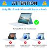 CGFGHHUY for Microsoft Surface Pro 9 Case 13 inch Lightweight Protective PU Leather Smart Stand Cover with Auto Wake Sleep Case for Microsoft Surface Pro 9 2022 - Man in Galaxy view 2