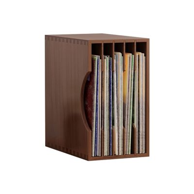 BinOxy Record Storage Shelf Vinyl Record Storage Rack Wooden Storage Box Home LP12 Inch Old Record Storage Box CD Disc Rack Record Shelf