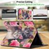 CGFGHHUY for Microsoft Surface GO 3 Case Lightweight Protective PU Leather Smart Stand Cover with Auto Wake Sleep Tablet Case for Microsoft Surface GO/GO 2/GO 3 - Pink Rose Flower Cat view 4