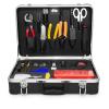 QSFPTEK Fiber Optic Fusion Splicing Tool Kit - Black - Stainless Steel view 1