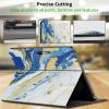 CGFGHHUY for Microsoft Surface Pro 7 Case Lightweight Protective PU Leather Smart Stand Cover with Auto Wake Sleep Tablet Case for Microsoft Surface Pro 7 Plus/7/6/5/4 - Blue White Marble view 4