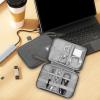 Cabilock 2pcs Earphone Storage Bags Travel Cord Organizer Case for Data Cables Lightweight Portable Electronics Accessories Pouch Gray view 2