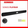 Aokicase Compatible with Sonos Playbar Wall Mount, Sonos Playbar Stand Accessories with Integrated Cable Management, Smart Home Speaker Accessories Rack (SONOS Playbar, Black) 2 Pieces view 4