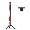 IFOOTAGE Cobra 3 Carbon Fiber Monopod with Pedal and Quick Release Plate, 71" Professional Monopod for Cameras, Max Load 17.64 lbs, Compatible with Sony Canon Nikon DSLR Camera, C180F-P view 1