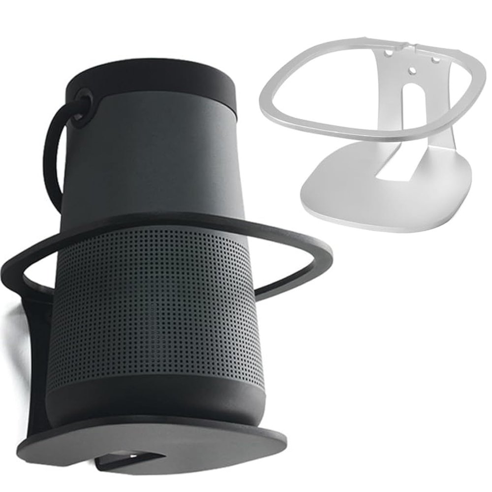 Aokicase Compatible with Bose SoundLink Revolve+ (Series II) Holder Wall Mount Bose SoundLink Revolve+ (Series II) Stand Accessories, Smart Home Speaker Accessories Rack (Silver) 2 Pieces