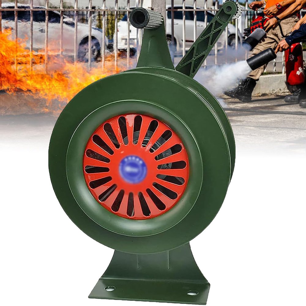 GBHJJ Metal Hand Crank Siren, Hand Crank Siren Horn, Hand Loud Crank, Emergency Safety Manual Siren, Portable Hand Held Siren Horns Alarm