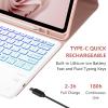 BQSS Touch for iPad Air 13 Inch Case Keyboard (M3/M2 2025/2024), Keyboard Case for iPad Pro 12.9 inch (6th/5th/4th/3rd Gen), Multi-Touch Trackpad, 7 Colors Backlit, Auto Sleep/Wake, Pink view 3