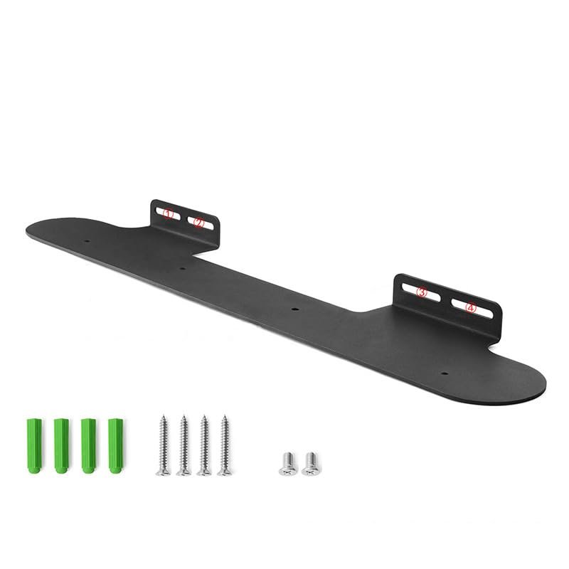 Aokicase Compatible with Bose Smart Soundbar 850 Holder Wall Mount Bose Smart Soundbar 850 Stand Accessories with Integrated Cable Management, Smart Home Speaker Accessories Rack (Black) 1 Piece