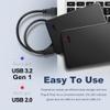 SP Silicon Power Silicon Power 2TB Stream S05 Rugged Portable External SSD USB 3.2 Gen 1 (USB3.0) Write 450MB/s with USB Type A to Type C Connector, Black view 4