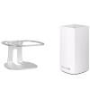 Aokicase Compatible with Linksys AC3900M Holder Wall Mount Linksys AC3900M Stand Accessories, Smart Home Speaker Accessories Rack (Linksys AC3900M, Silver) 2 Pieces view 1