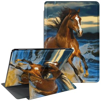 CGFGHHUY for Kindle Scribe Case for Kindle Scribe Cover 10.2 inch 360 Degree Rotating Stand Smart Cover with Auto Wake Sleep Tablet Case for Kindle Scribe 2022 - Horses Running