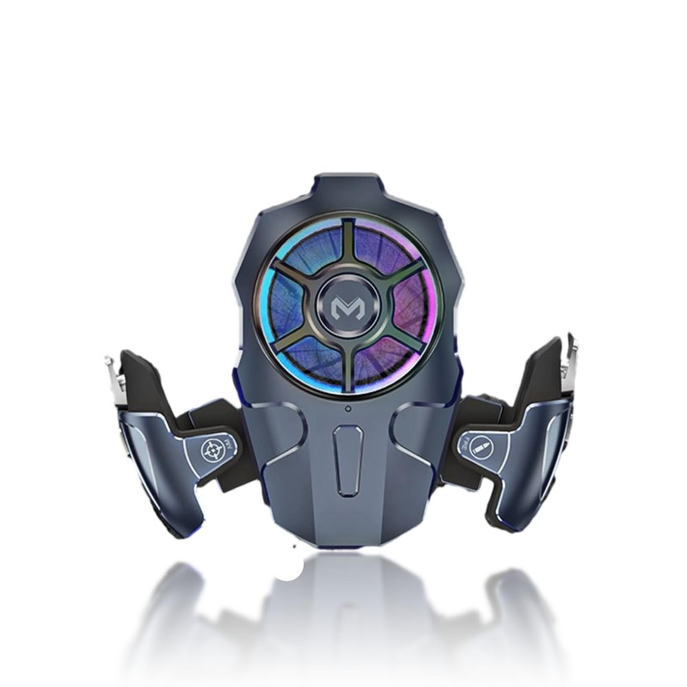 Gugxiom Mobile Game Controller with Cooling Fan, Mobile Controller with Phone Cooler, RGB Light, for 2.6-3.5 inch iOS and Android Phone [video game]