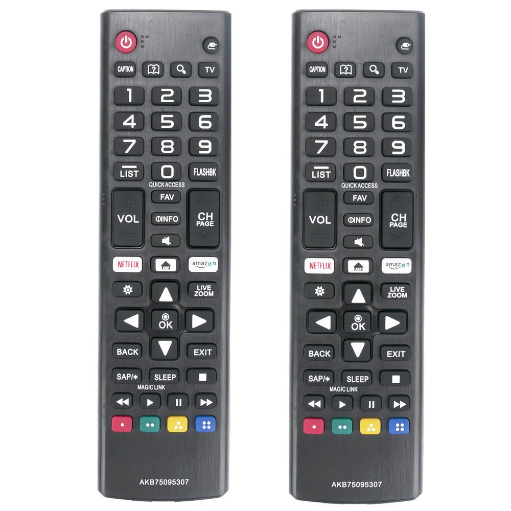 1 Pack AKB75095307 New Replacement Universal Remote Control fit for All LG LED TVs 55UJ6200UA 43UJ6200-UA 49UJ620M-UA 49UJ6200-UA 55UJ6200-UA 65UJ6200-UA 43UJ6350-UC 43UJ6500-UB 49UJ6050-UC