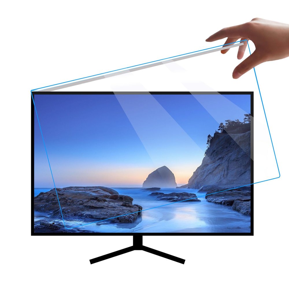 AIZYR Computer Blue Light Blocking Screen Anti UV Anti-Scratch Frame Hanging Type Screen Protector, Help You Sleep Better,27 in 16:9 (612 * 356) mm
