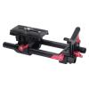 15mm Rail Riser Rig System Quick Release Base Kit, 15mm DSLR Camera Rod Riser Clamp Short Rods with 1/4in 3/8in, Y Shaped Shock Absorbing Lens Mount for Tripod view 4