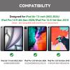 KBCASE Keyboard Case for iPad Air 13 inch M3/M2 (2025/2024)/for iPad Pro 12.9 6th/5th/4th/3rd Gen (2018-2022), 360Rotatable Case with Touchpad & Pencil Holder for iPad Air 13/Pro 12.9 (Titanium Gray) view 2