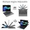 KBCASE Keyboard Case for iPad Air 13 inch M3/M2 (2025/2024)/for iPad Pro 12.9 6th/5th/4th/3rd Gen (2018-2022), 360Rotatable Case with Touchpad & Pencil Holder for iPad Air 13/Pro 12.9 (Titanium Gray) view 3