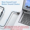 Tackston USB to Optical Audio Adapter, PC to SPDIF Sound Card Optical Output Compatible with Windows macOS Laptop Computer, Not for TV, One Way Audio Signal Only from USB to Toslink view 3