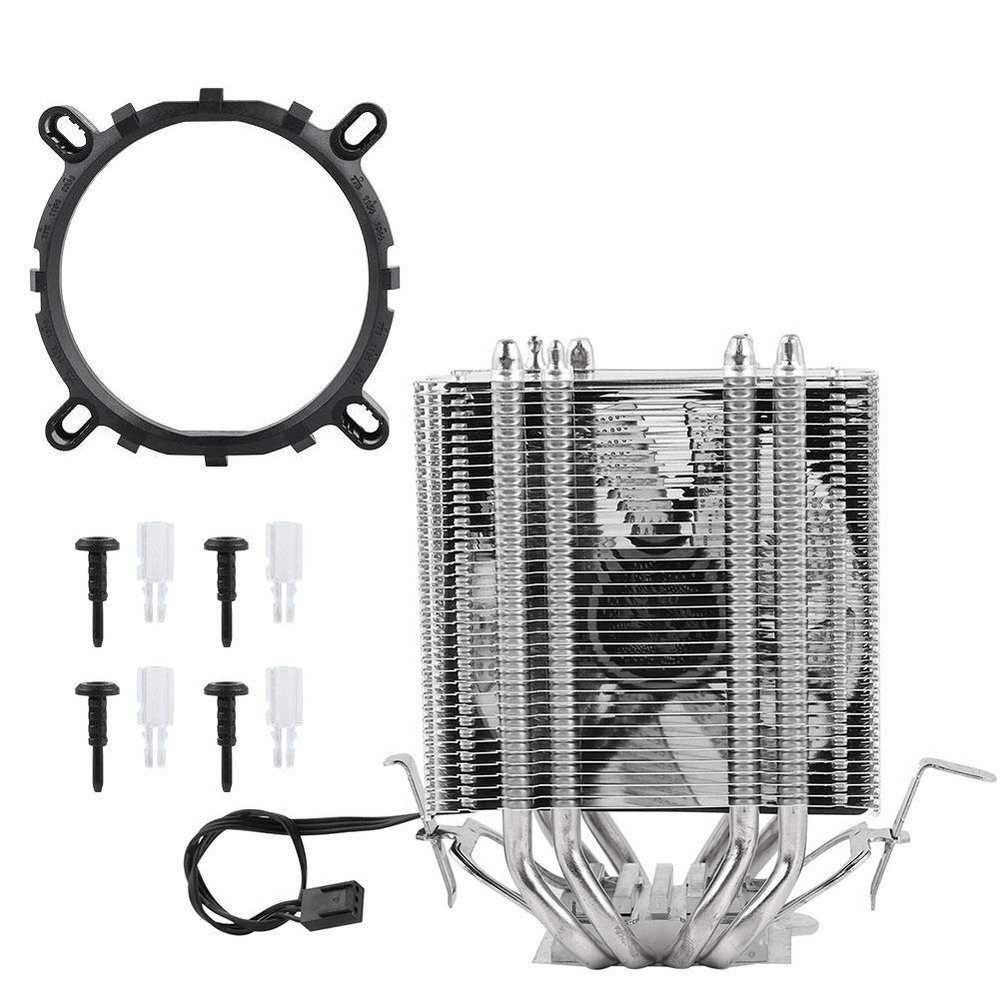 4 Heat Pipe CPU Cooler for LGA, PC Heat Dissipation System and CPU Cooling for Gaming
