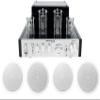 Rockville (4) JBL Control 26C 6.5" 150 Watt in-Ceiling White Home Theater Speakers Bundle with (1) BluTube 70w Tube Amplifier/Home Theater Stereo Receiver (6 Items) view 1