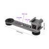 Pilipane for Microphone and Accessories, Versatile Triple Cold Shoe Extension Bracket, Aluminum Alloy Mount Adapter for Tripod, Vlog and Interview Accessories() view 4