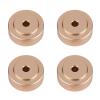 Pilipane 4PCS 20 8mm Aluminum Alloy Amplifier Feet Damper Amplifier Pads(Gold) view 2