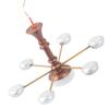 Uonlytech Mini Ceiling Lamp Tiny House Chandelier Lighting for Miniature Living Room Decor Warm Light for Sandbox and Projects Miniature Pendant for Mini House Model view 1