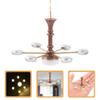 Uonlytech Mini Ceiling Lamp Tiny House Chandelier Lighting for Miniature Living Room Decor Warm Light for Sandbox and Projects Miniature Pendant for Mini House Model view 4