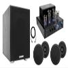 Rockville (1) BluTube Amplifier/Home Theater Receiver Bundle with (1) Rock Shaker 8" Inch Subwoofer, (4) HC55 5.25" Ceiling Speakers (1) RCDR25B 25' Ft. Cables (7 Items) view 1