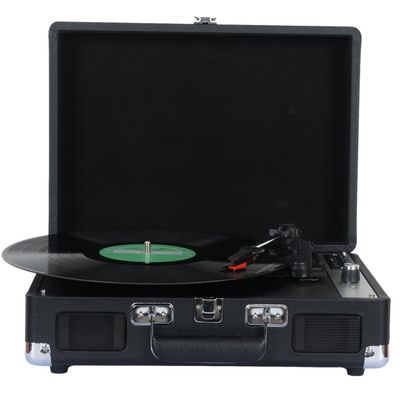 MegLob Suitcase Type Vinyl Record Player, Retro Portable Phonograph, Old School Vinyl Turnable, Vintage Vinyl Player Within 2 Speakers, HiFi Sound Quality, Support Wireless Connection,C