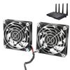 USB Cooling Fan, 5V USB Power Cooling Dual Fan Router Heat Dissipation Cooler, Efficient Heat Dissipation, for RT AC68U AC86U EX6200 AC15 Router view 4
