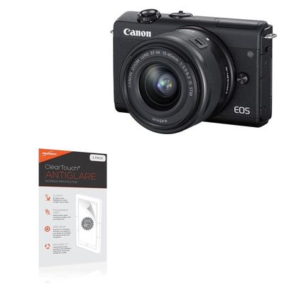 BoxWave Screen Protector Compatible with Canon EOS M200 - ClearTouch Anti-Glare (2-Pack), Anti-Fingerprint Matte Film Skin